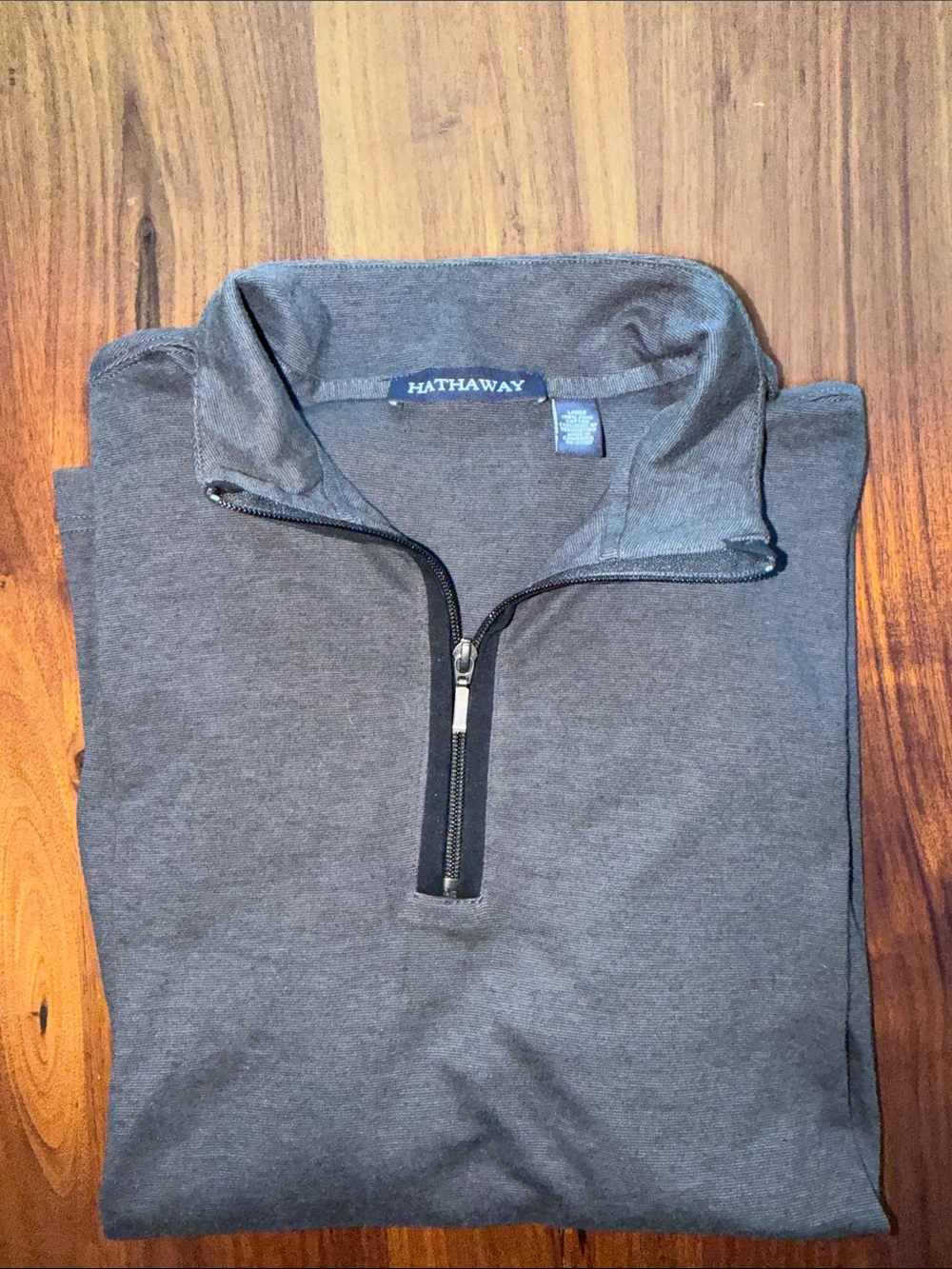 Hathaway Men's Charcoal Half-Zip Pullover Sweater